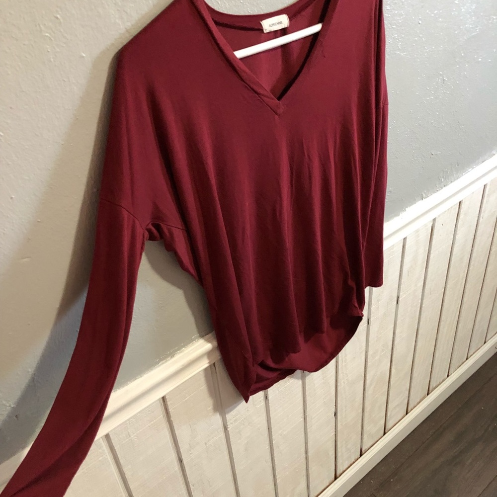 Burgundy soft tee